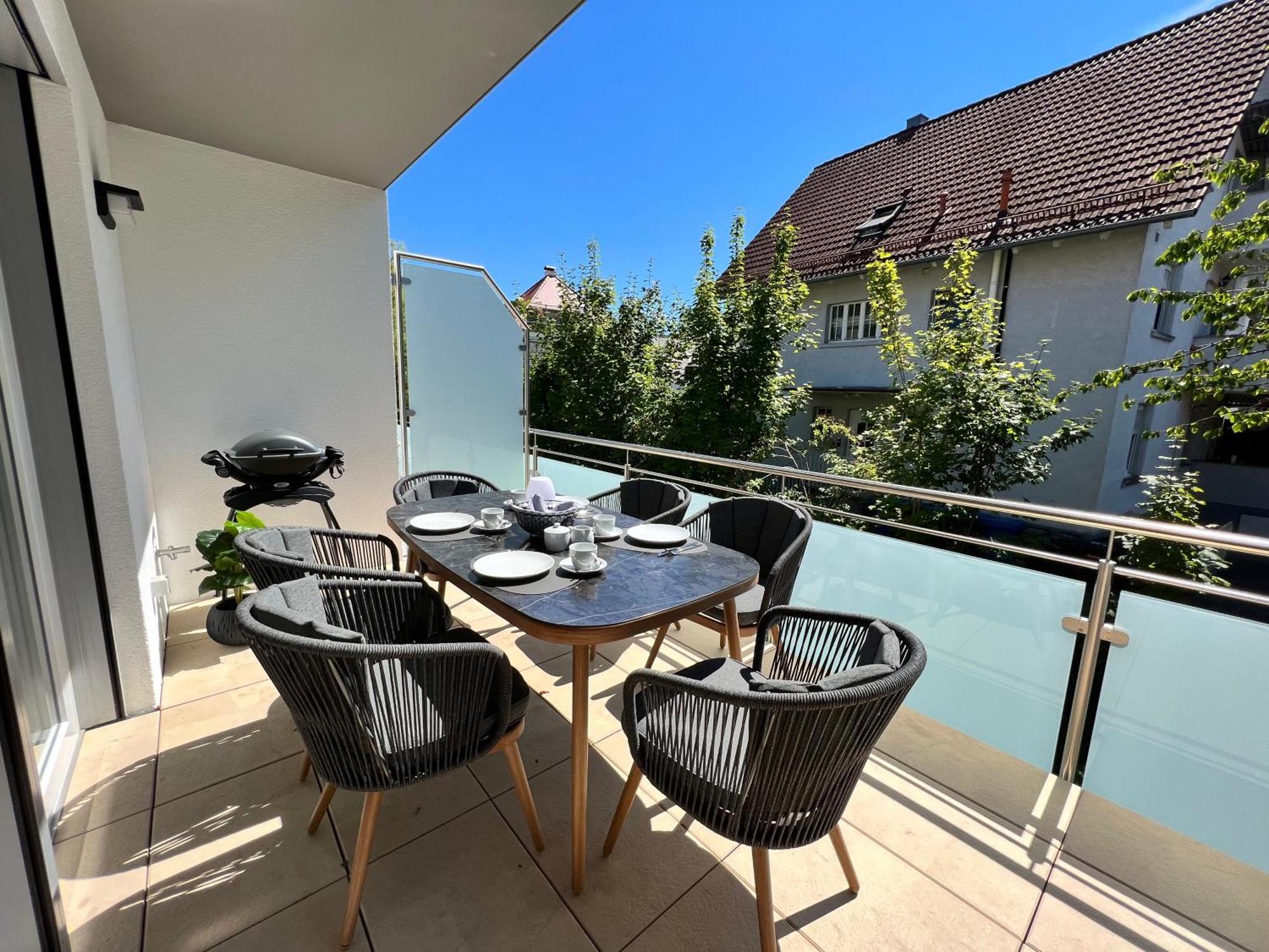 Neues Seeapartment 于伯林根 外观 照片