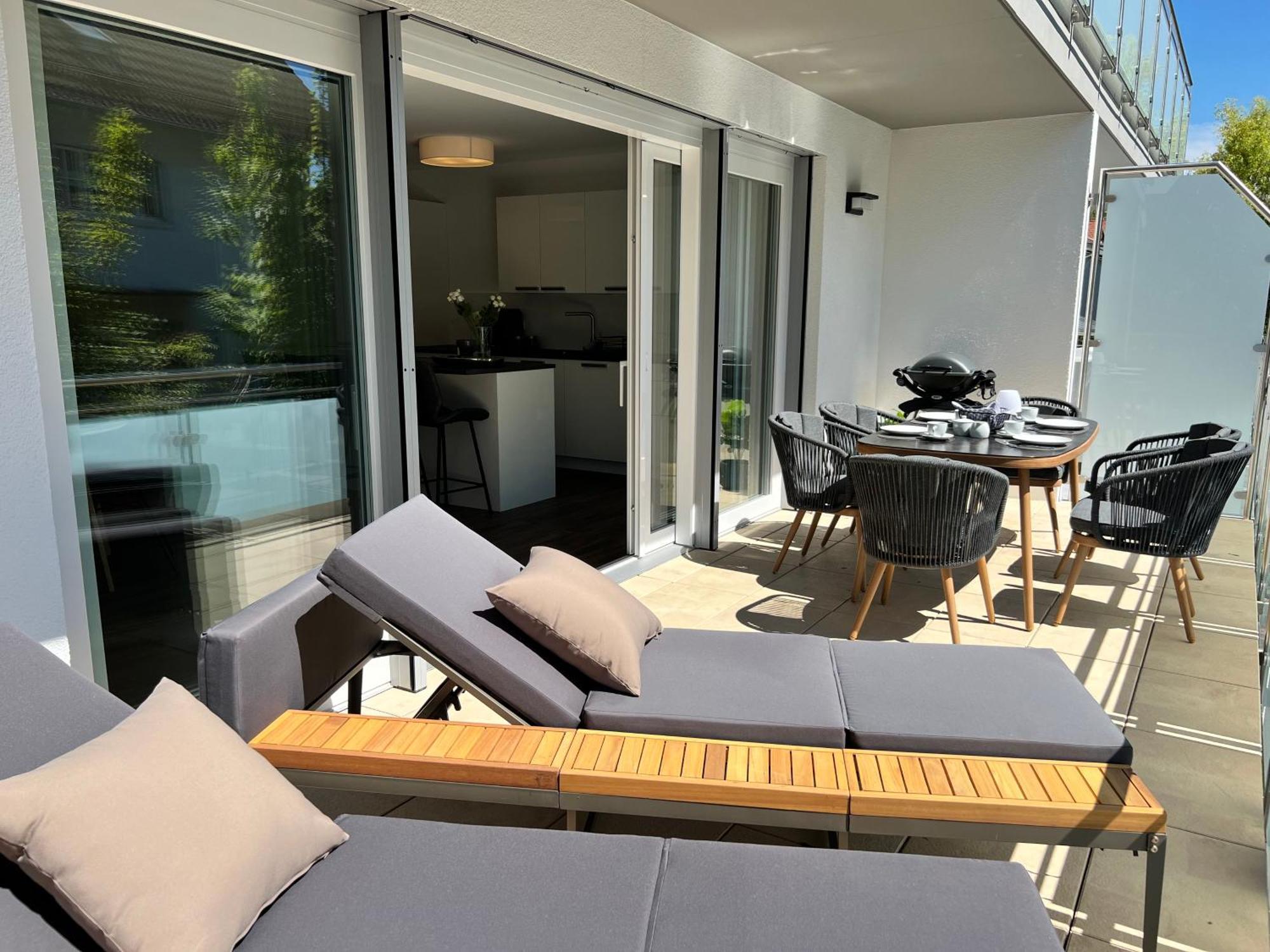 Neues Seeapartment 于伯林根 外观 照片