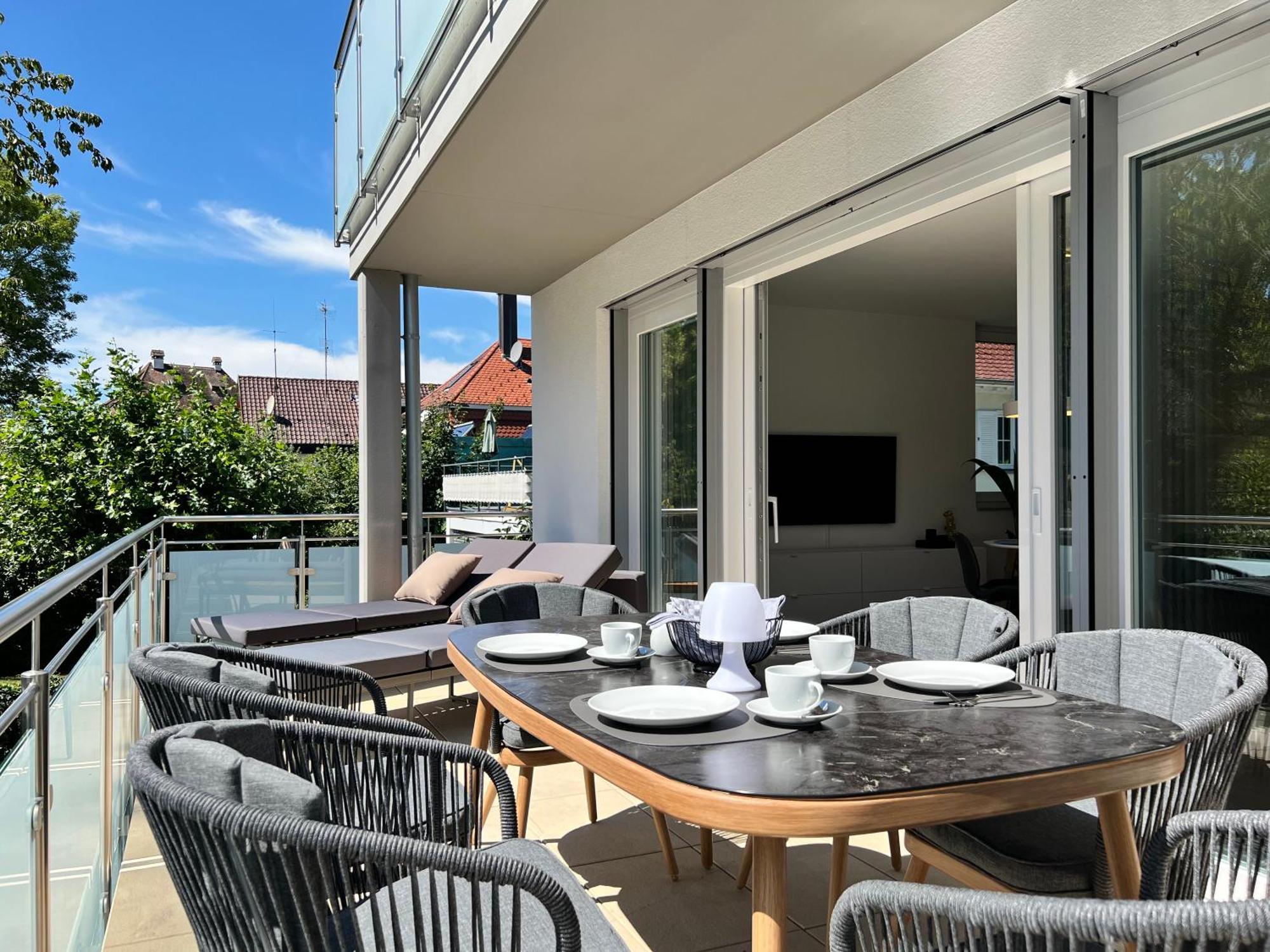 Neues Seeapartment 于伯林根 外观 照片